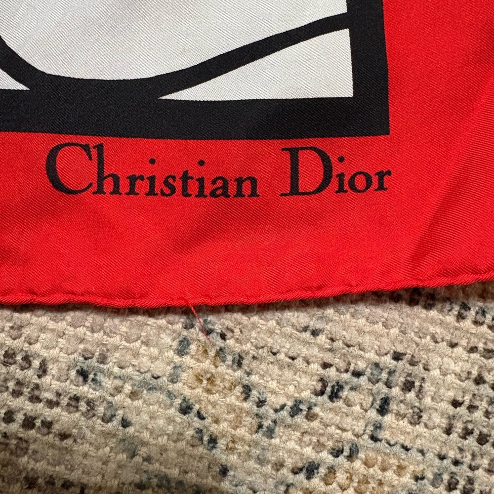Dior silk neckerchief. - Picture 2 of 6